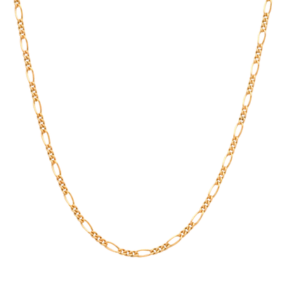 14K gold filled Figaro chain necklace