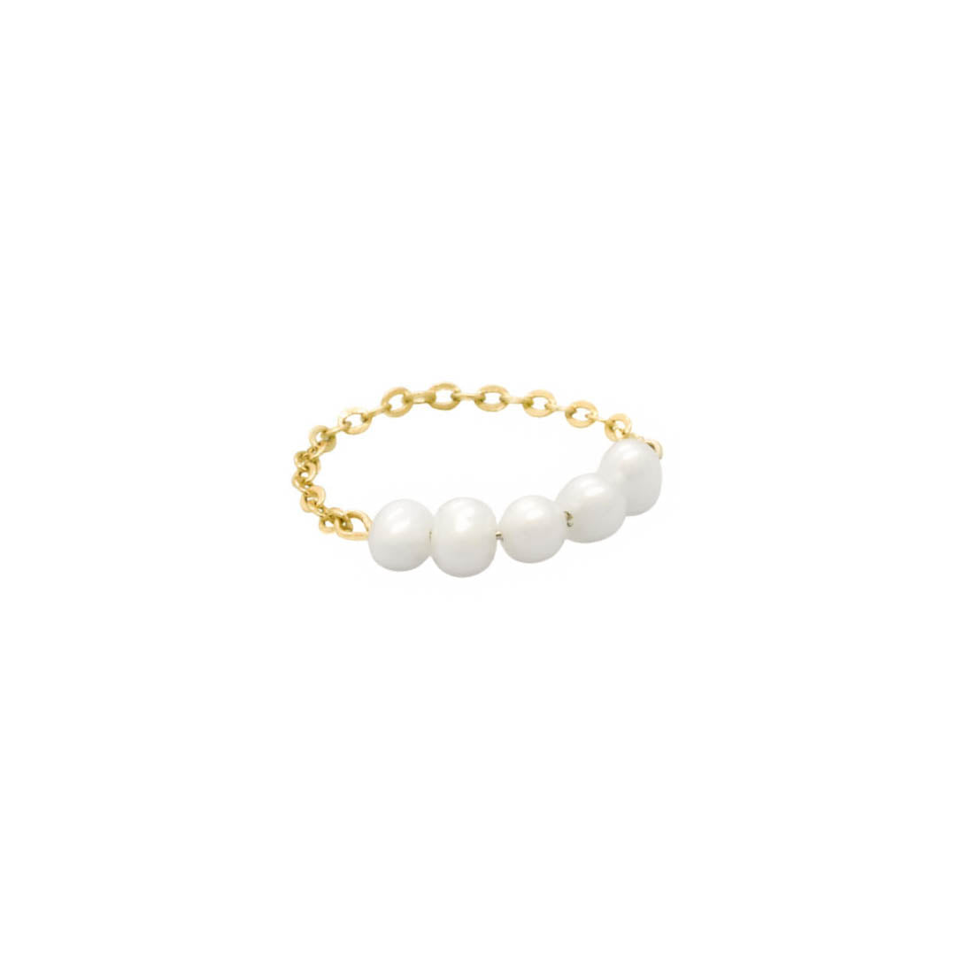 Pearl Chain Ring