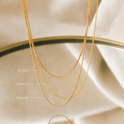 14K gold filled chain necklaces