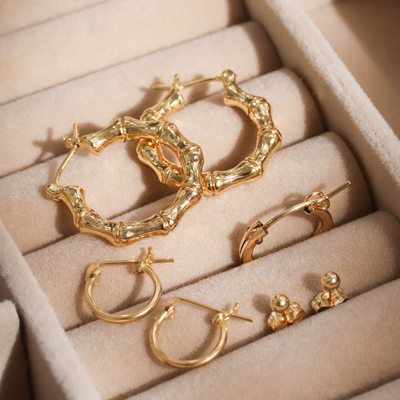 Gold earrings for everyday wear