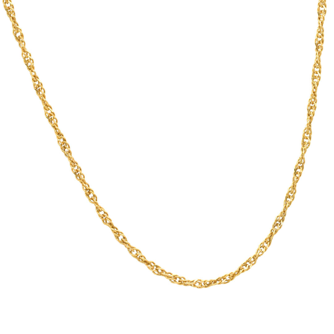 Gold filled chain necklace