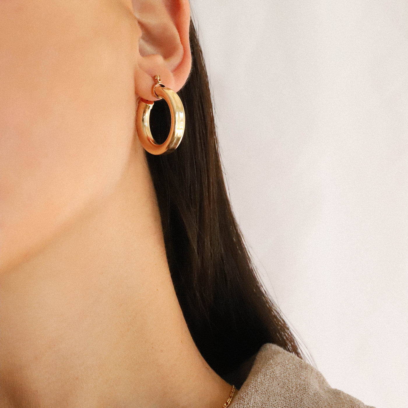 Gold-hoop-earrings