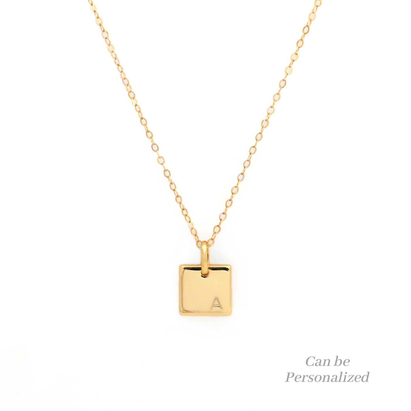 Gold personalized necklace