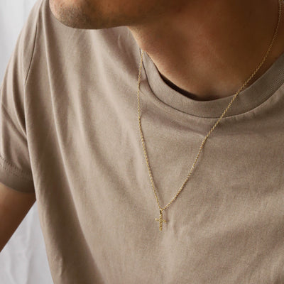 Mens gold necklace