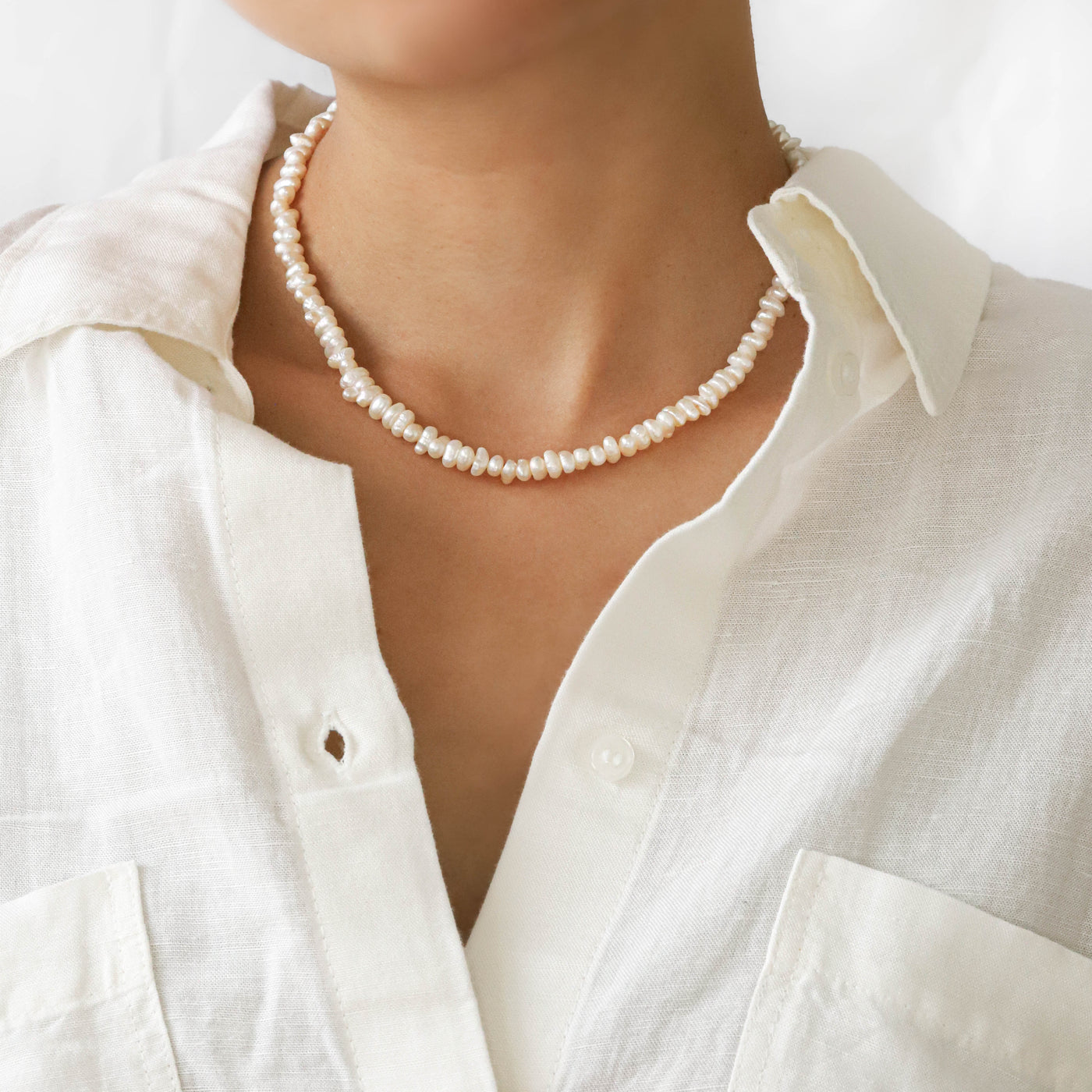 Pearl statement necklace