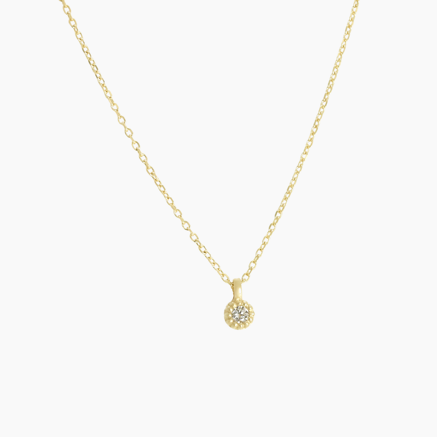 Diamond Necklace - 14K Gold