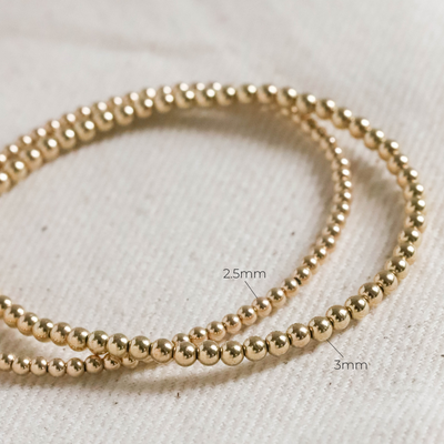 Bead Bracelet (10K Gold - Small)